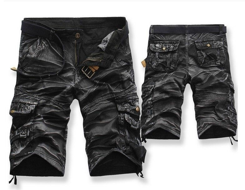 Thumbnail: Men's Cargo Shorts Lightweight Cotton Summer Multi Pocket Shorts