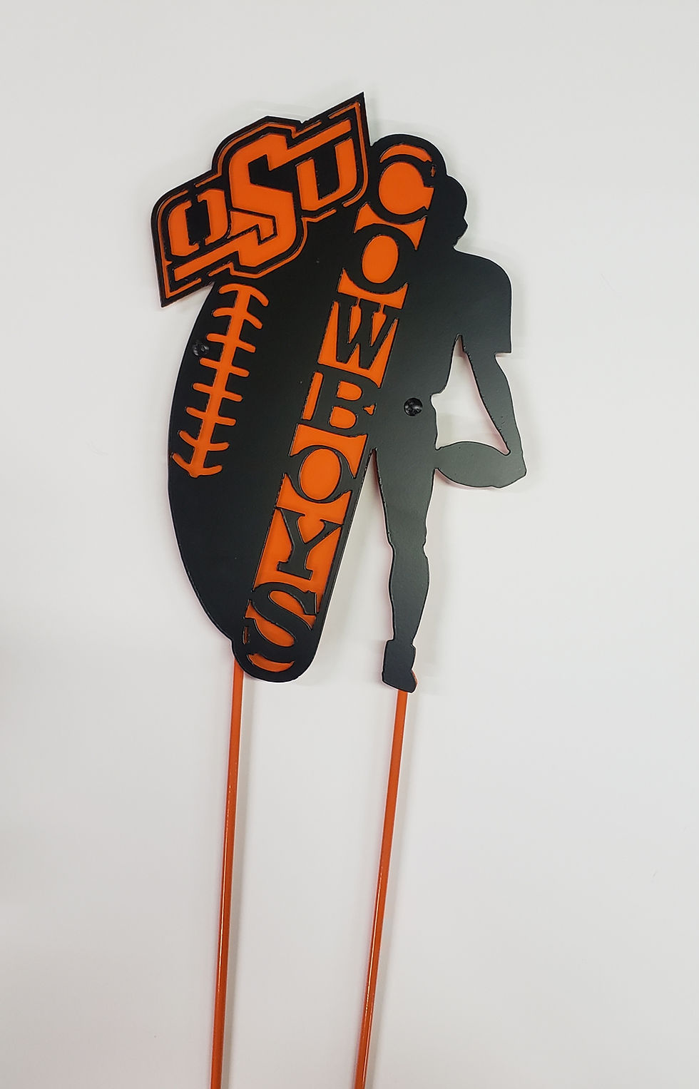 Thumbnail: Football player OSU Oklahoma state university plasma cut yard stake or flat wall