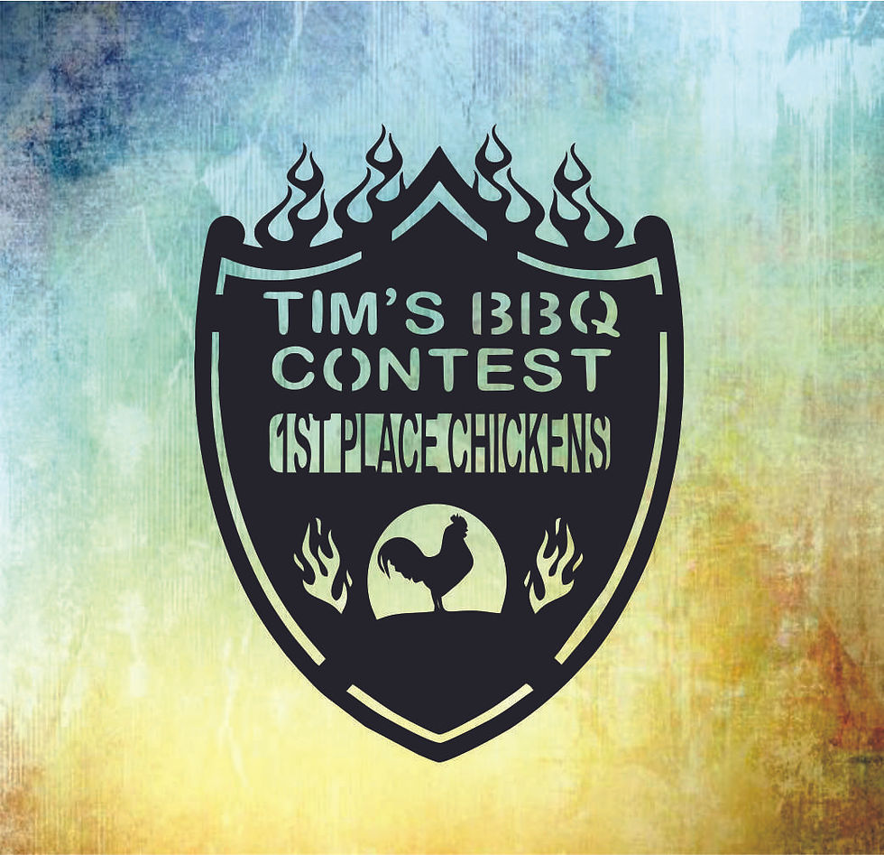 Thumbnail: BBQ Shield award.  BBQ competition ribbon/plaque.