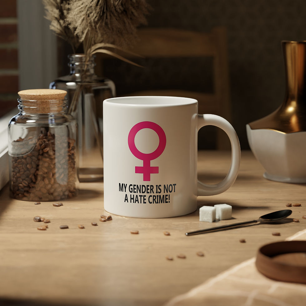 Thumbnail: My Gender/Not A Hate Crime Jumbo Mug, 20oz