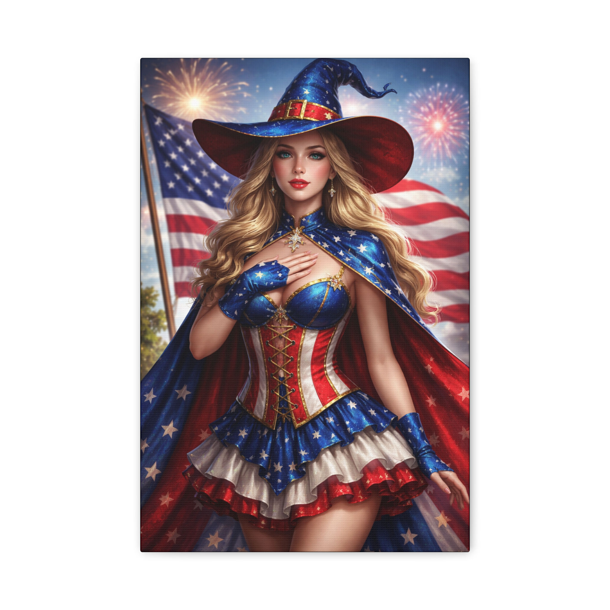 Real American Witch Matte Canvas, Stretched, 1.25"
