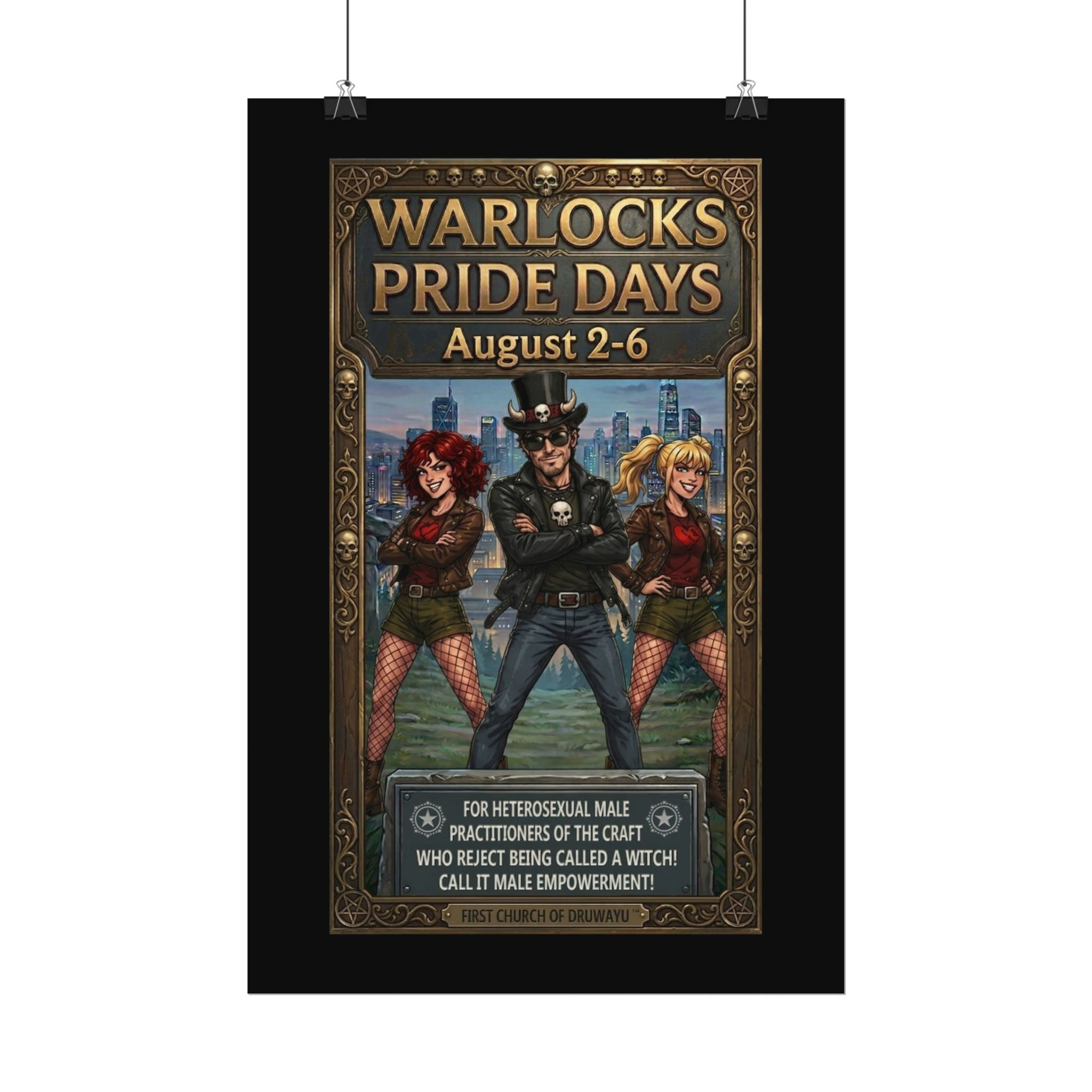 Warlocks Pride Days Textured Watercolor Matte Posters
