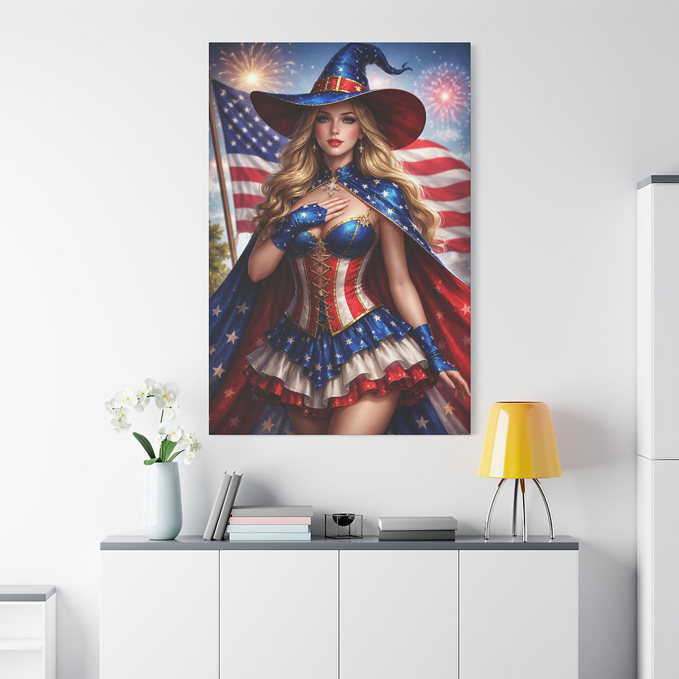 Thumbnail: Real American Witch Matte Canvas, Stretched, 1.25"