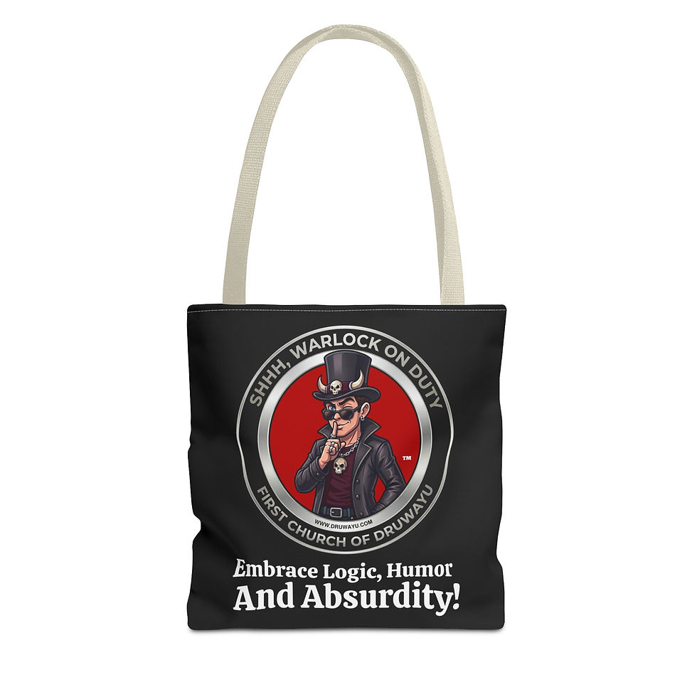 Thumbnail: Warlock on Duty Tote Bag (AOP)