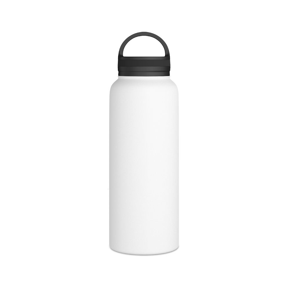 Thumbnail: The H.E.W. LLTTF Stainless Steel Water Bottle, Handle Lid