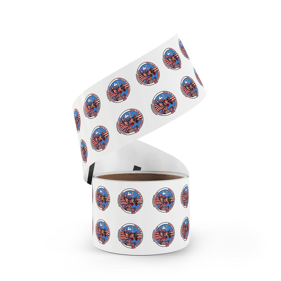 Thumbnail: The HEW July 4th Round Sticker Label Rolls