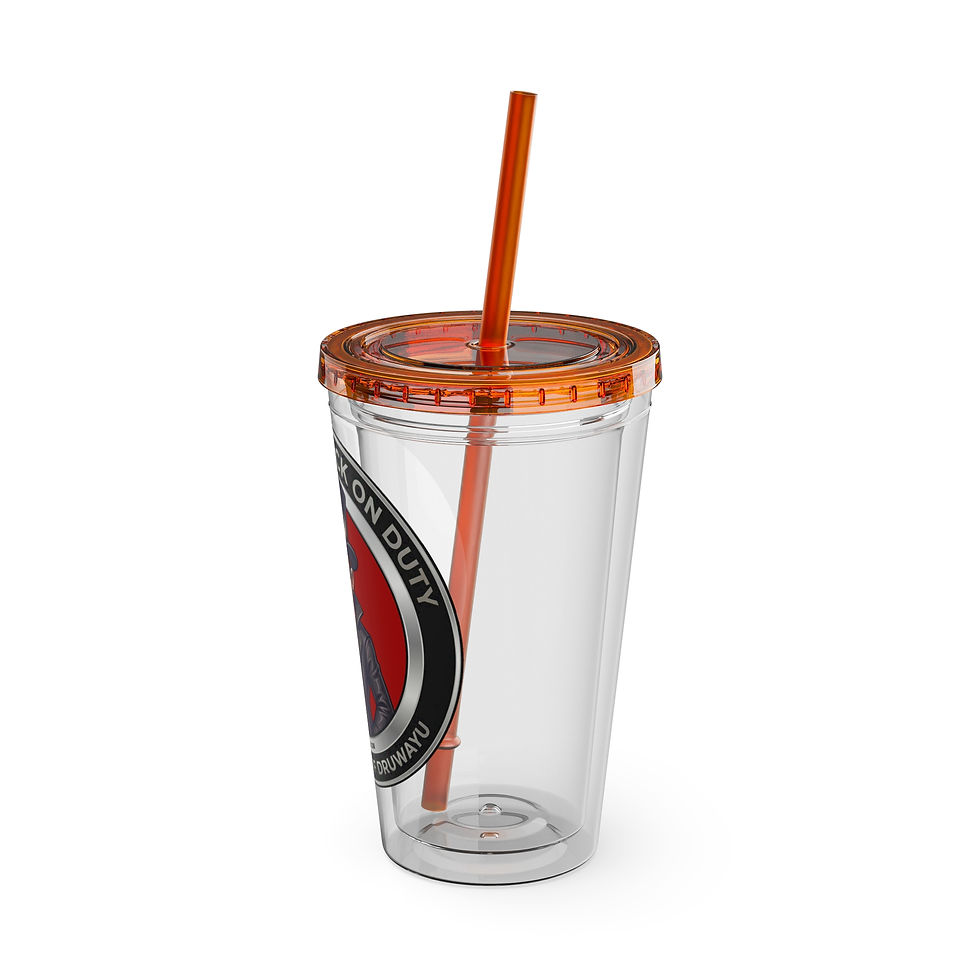 Thumbnail: Warlock on Duty Sunsplash Tumbler with Straw, 16oz