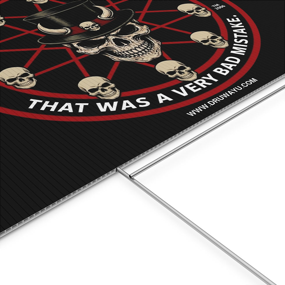 Thumbnail: A Very Bad Mistake Plastic Yard Sign