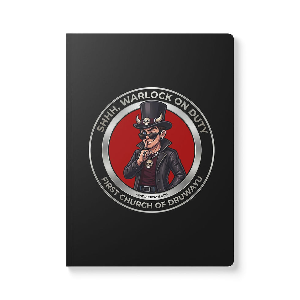 Thumbnail: Warlock on Duty Softcover Journal (with Inside Prints)