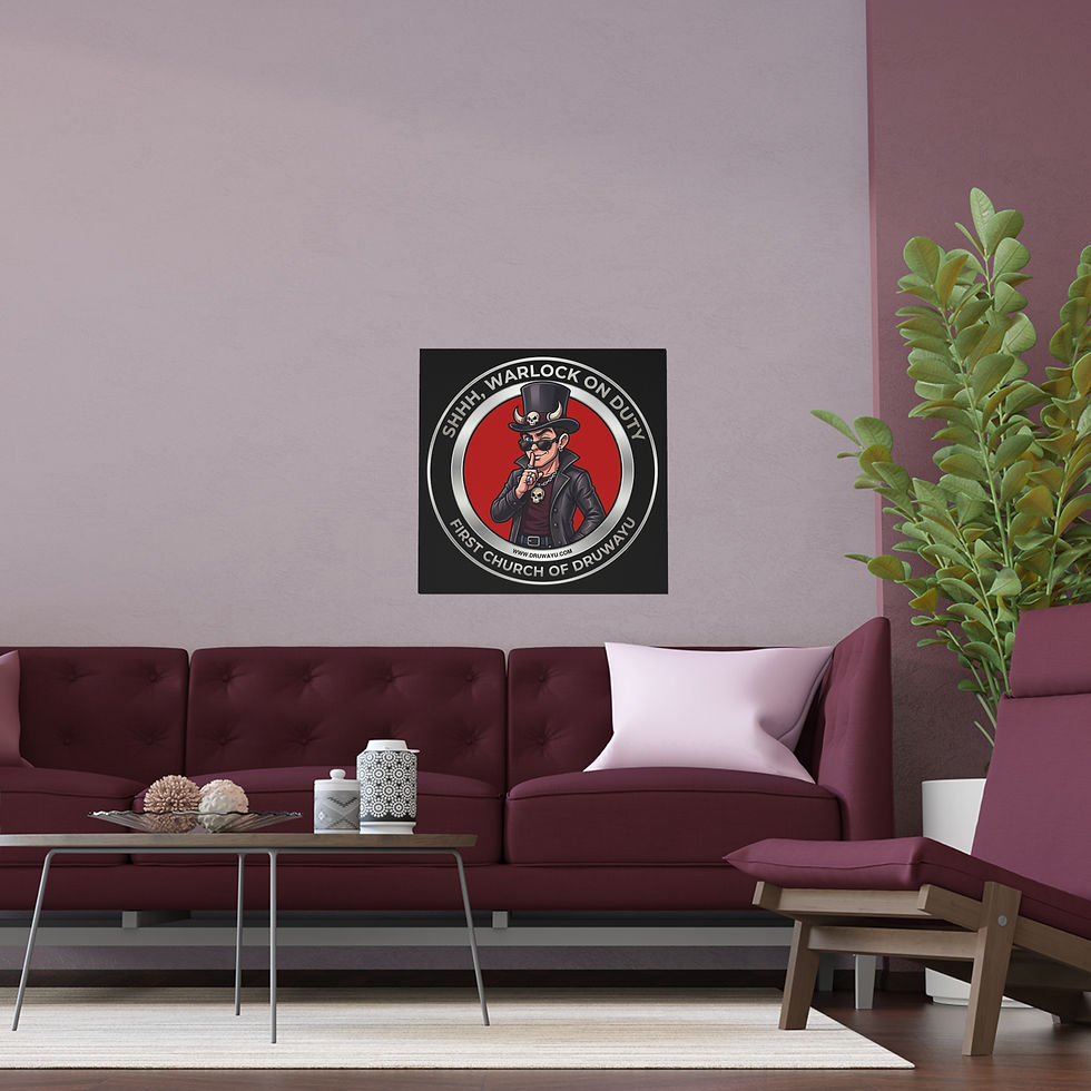Thumbnail: Warlock on Duty Indoor and Outdoor Silk Posters