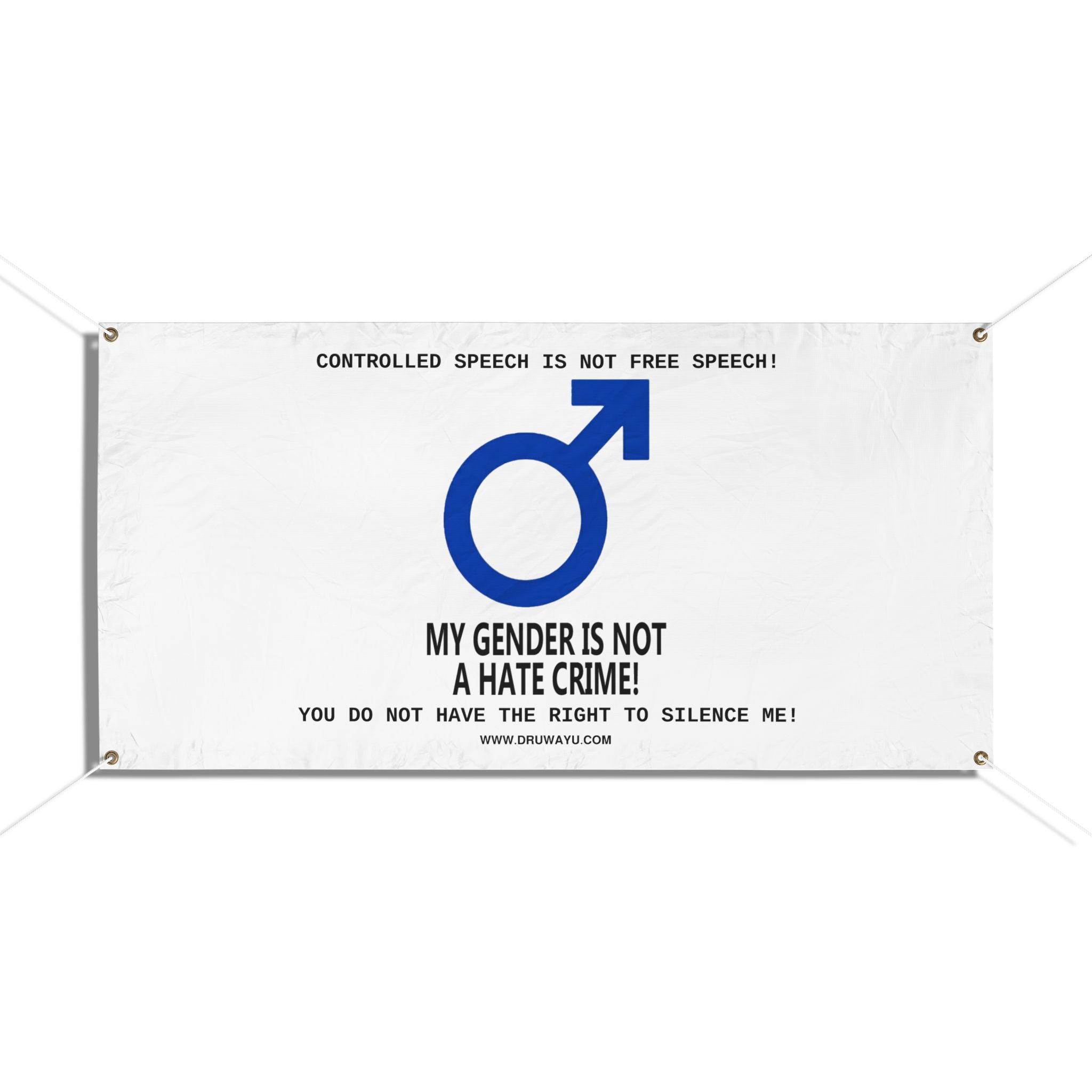Male My Gender/Not A Hate Crime Vinyl Banners