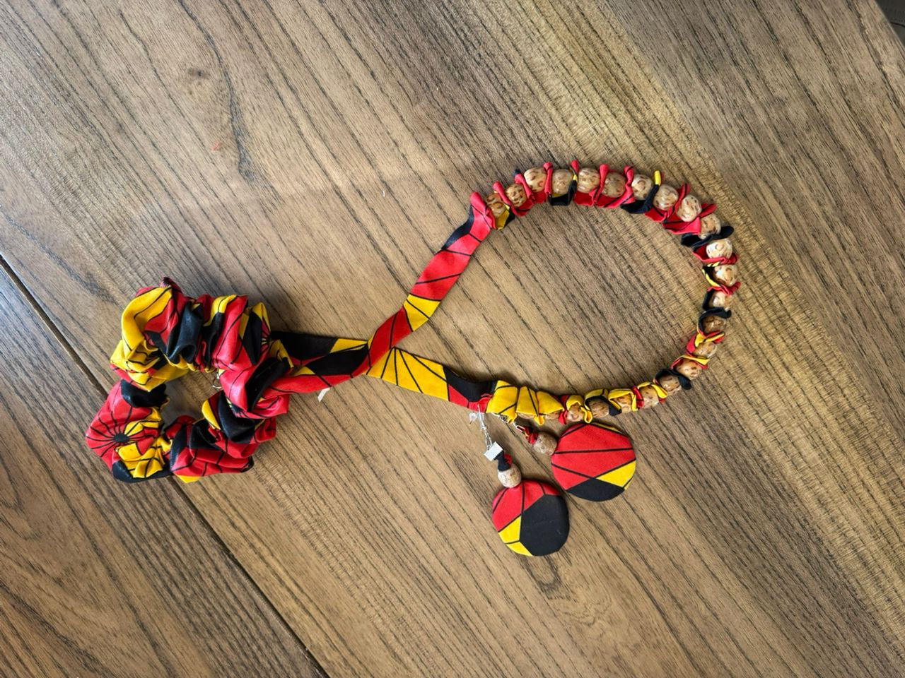 Handmade Beaded necklace&Earrings