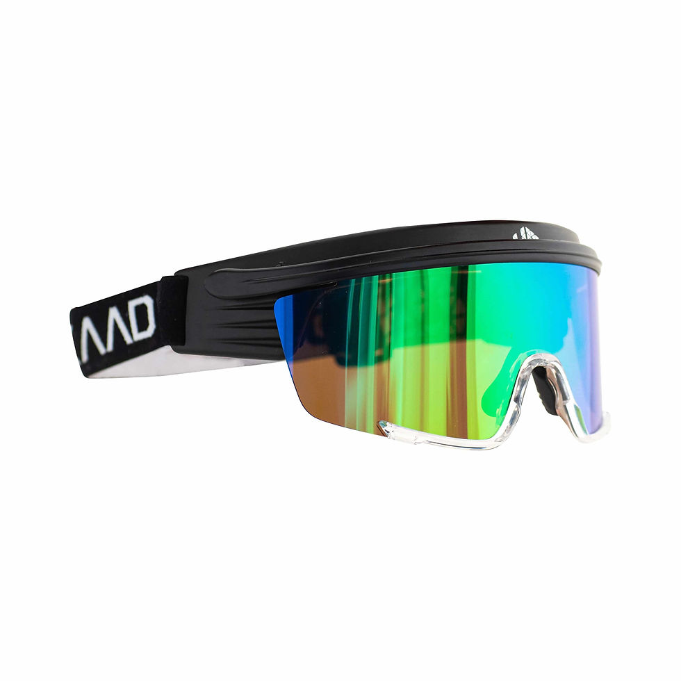 Miniatyrbilde: SNOW EAGLE 2 - Ski Goggles - Black with Green Mirror Lens