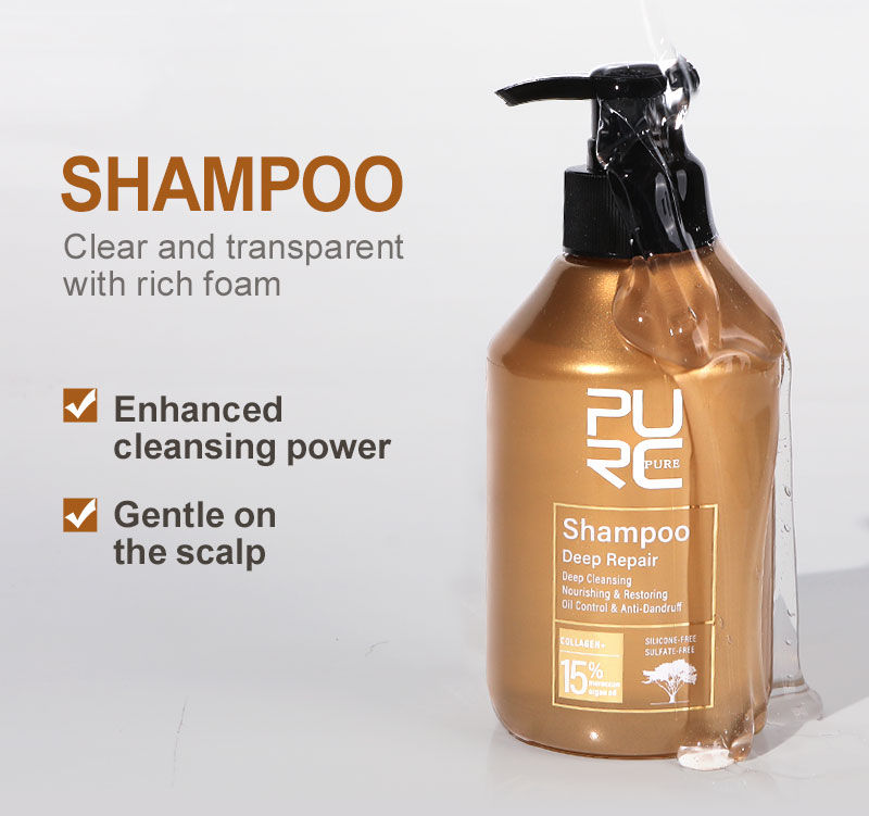 Thumbnail: PURC Repair Damaged Hair Treatment  Morocco Argan Oil Amino Acid Keratin Smoothi