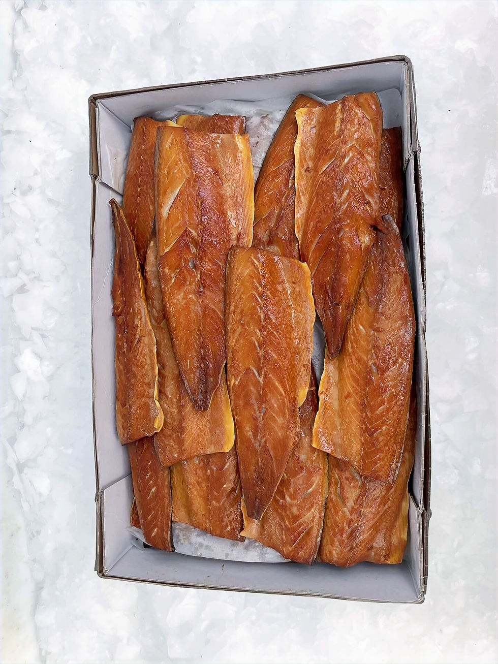 smoked mackerel boxed by clark seafoods