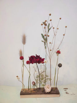Socle fleurs séchées -20 cm-