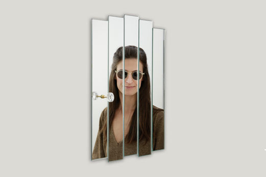Espelho Facetas, reflexo, decorativo, design autoral brasileiro 80e8, artístico