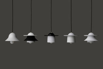 Conjunto luminária Instantes, três modelos, iluminação, personalizável, 80e8 design autoral brasileiro