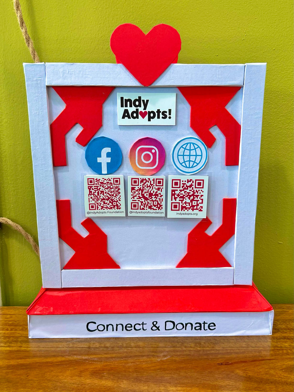 IndyAdopts Social Media Standee