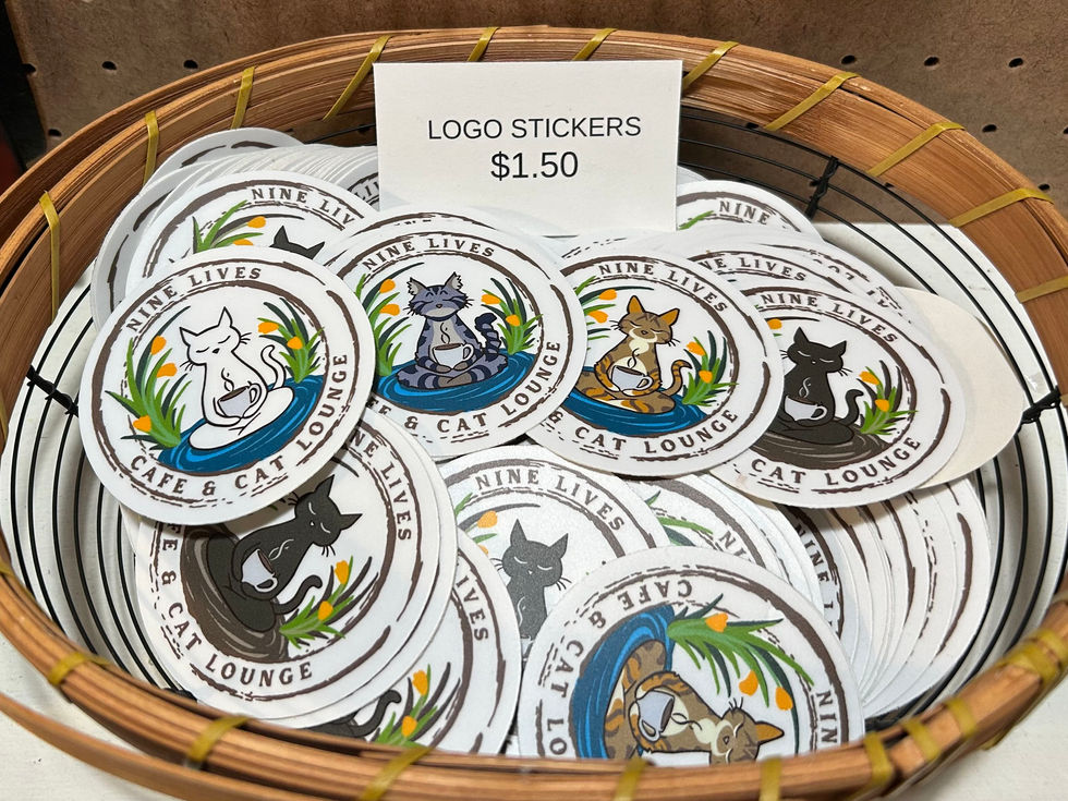 Nine Lives - Logo Variation Stickers