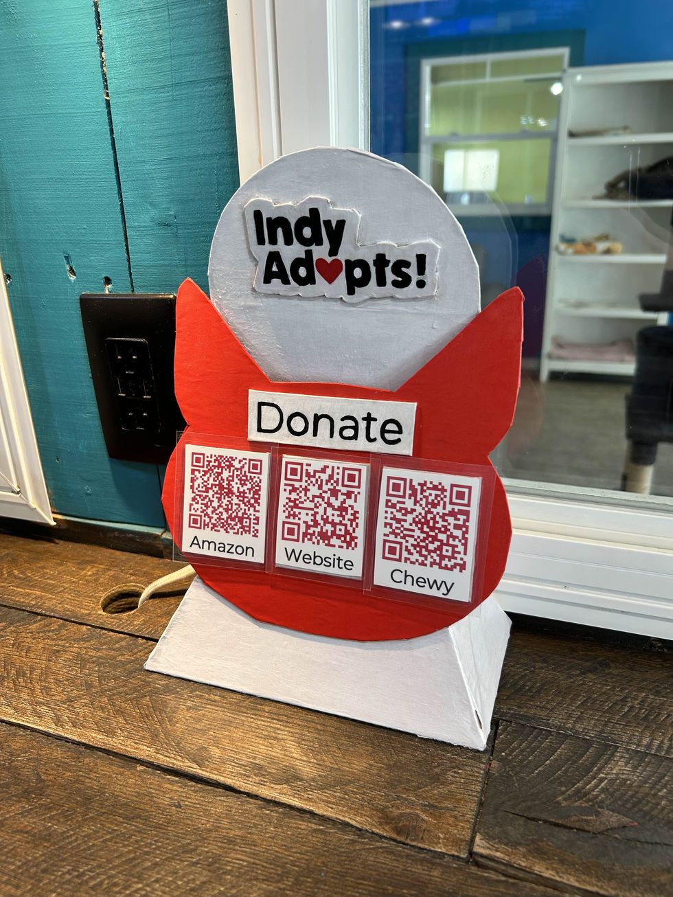 IndyAdopts - Donate Standee