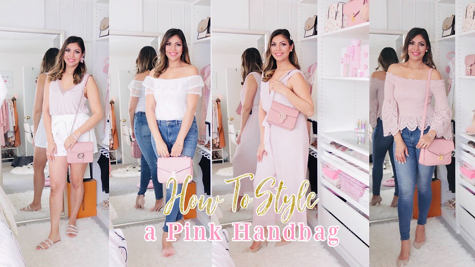HOW TO STYLE A PINK HANDBAG