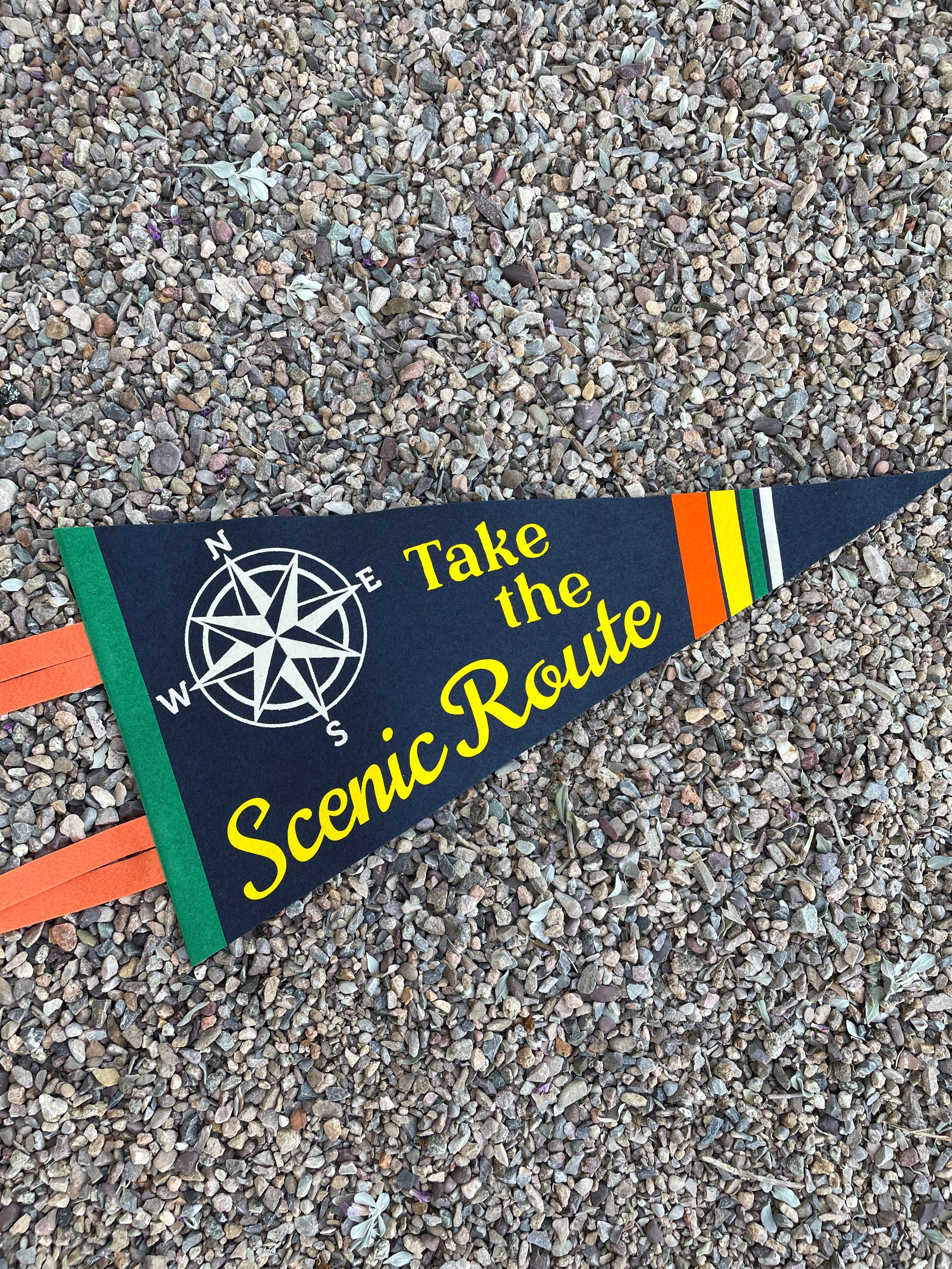 Take the scenic route pennant