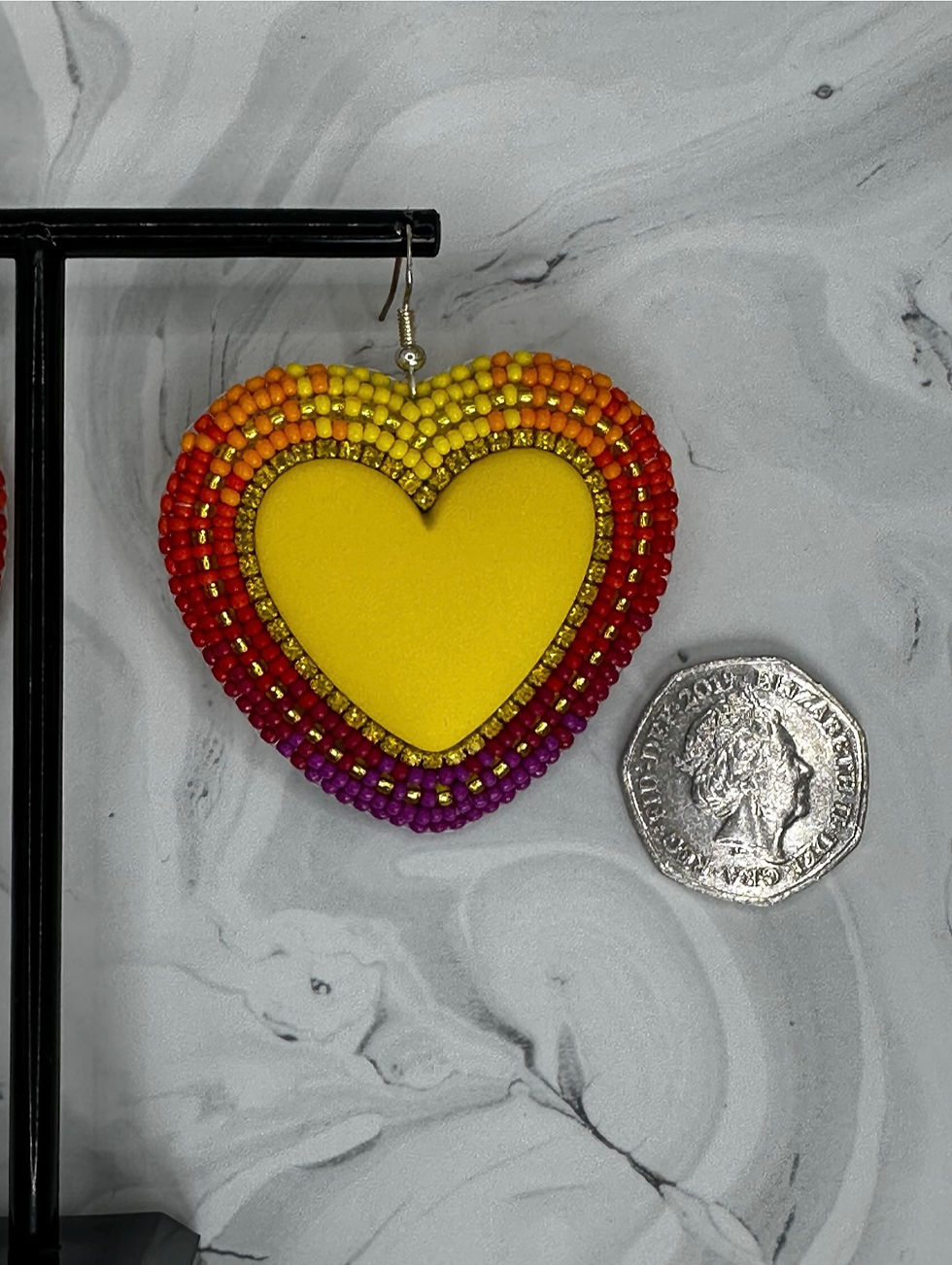 Thumbnail: Sunset Heart Earrings