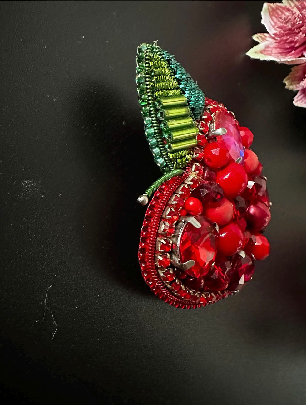 Thumbnail: Red Apple Brooch