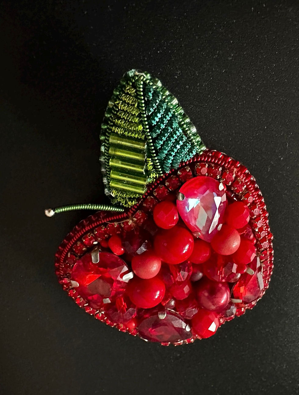 Thumbnail: Red Apple Brooch