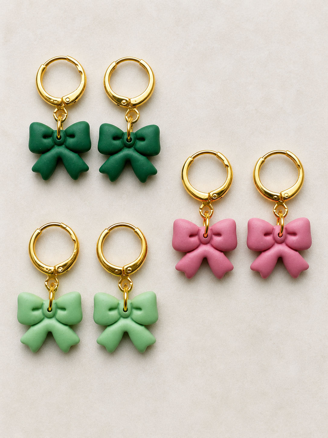 Mini Bow Hoops 