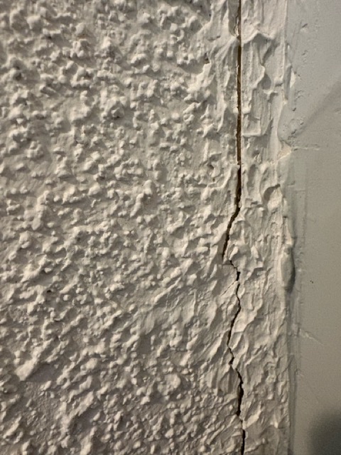 A crack in the ceiling