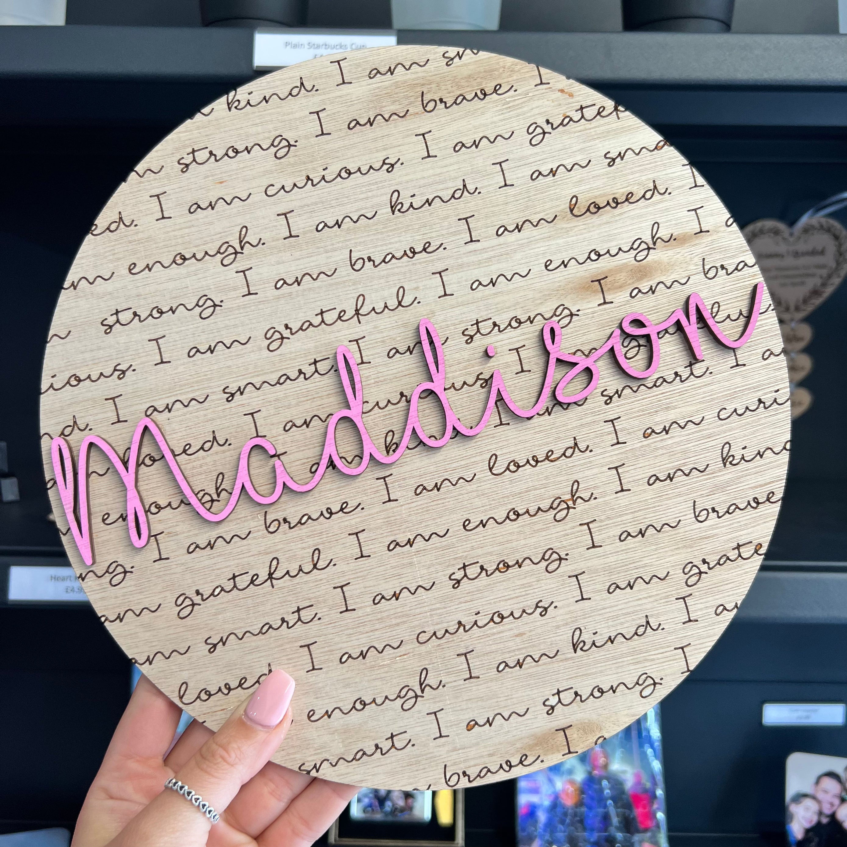 Positive affirmation plaque
