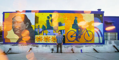 muralist, artist, los angeles, portrait, art