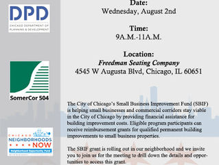 Northwest Industrial Corridor 
SBIF Roll-Out