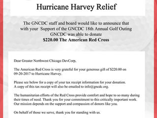 $220.00 Goes to the Victims of Hurricane Harvey