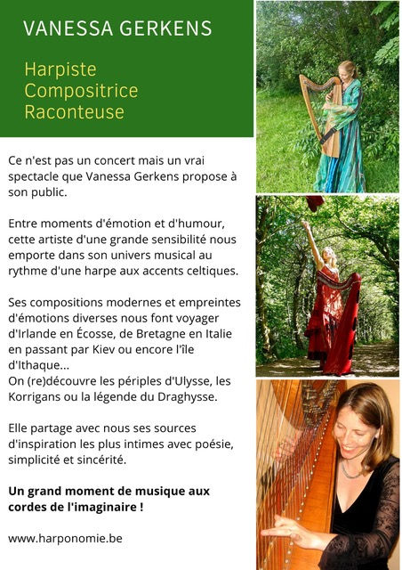 Concert de harpe avec Vanessa Gerkens