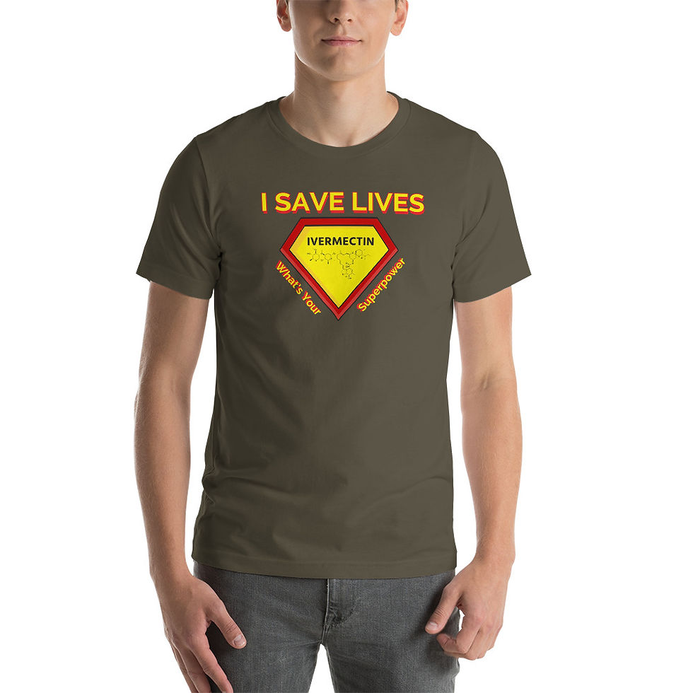 Thumbnail: Short-Sleeve Unisex T-Shirt - S/M - Ivermectin Superpower