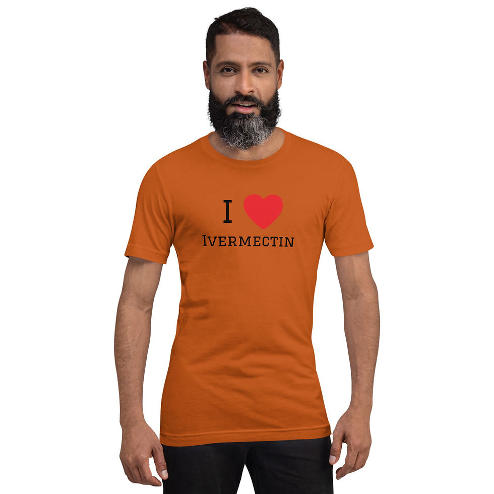 Thumbnail: Short-Sleeve Unisex T-Shirt -L/XL - I Heart Ivermectin