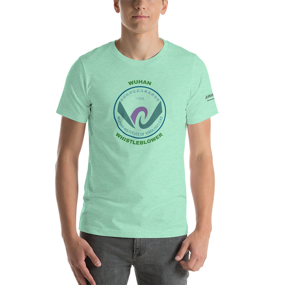 Thumbnail: Short-Sleeve Unisex T-Shirt -L/XL/2XL Wuhan Whistleblower Black Print
