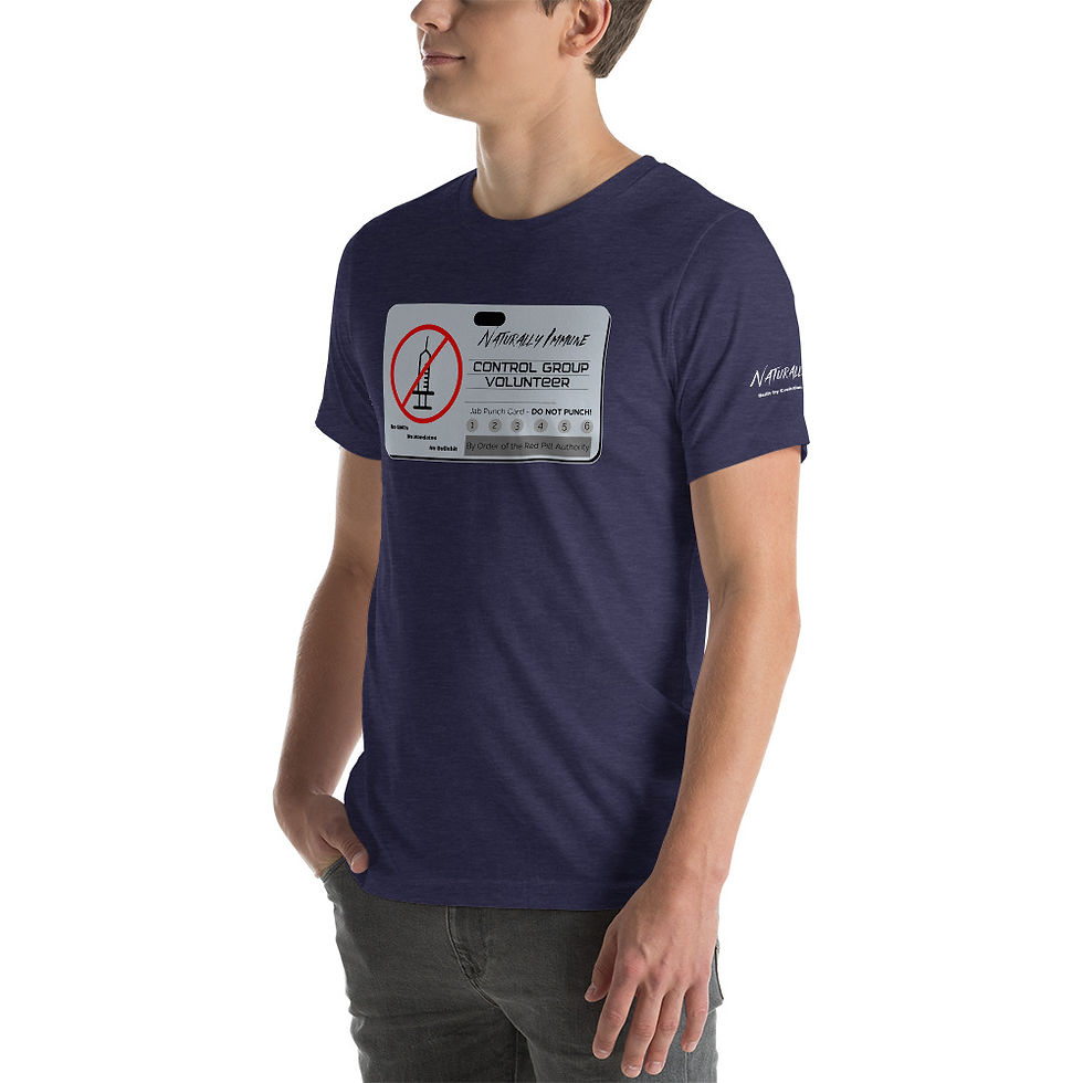 Thumbnail: Short-Sleeve Unisex T-Shirt XL/2XL- Control Group Volunteer White Print