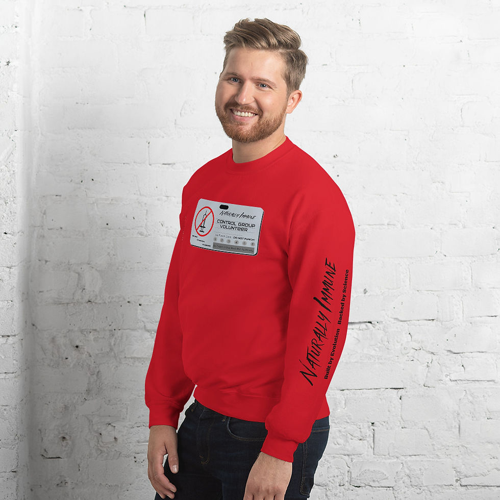 Thumbnail: Unisex Sweatshirt - Control Group Volunteer Black Print