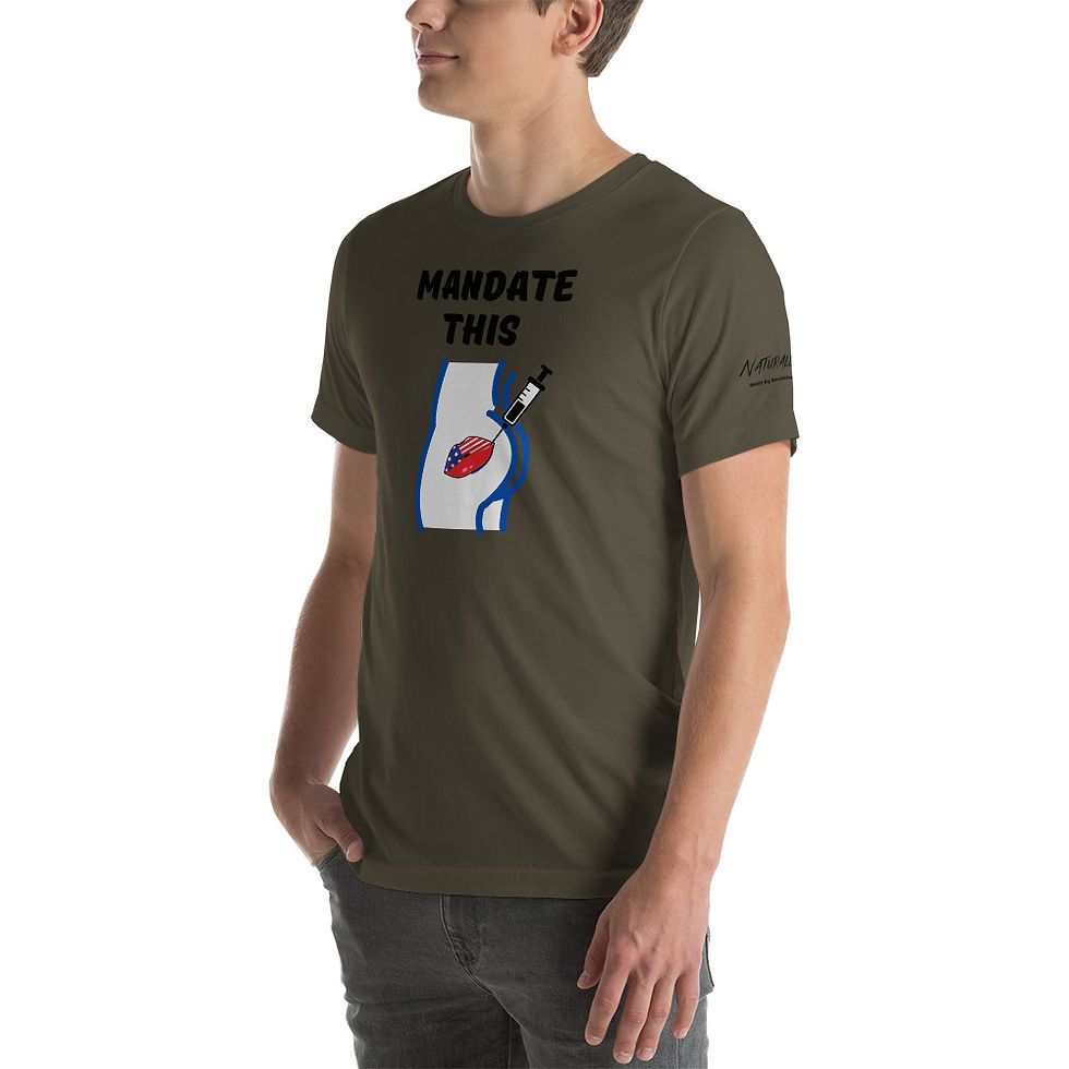 Thumbnail: Short-Sleeve Unisex T-Shirt - L/XL -Mandate This Black Print