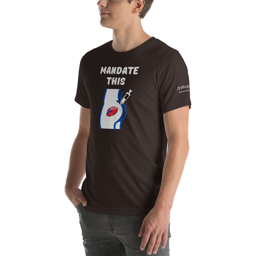 Thumbnail: Short-Sleeve Unisex T-Shirt L/XL- Mandate This White Print