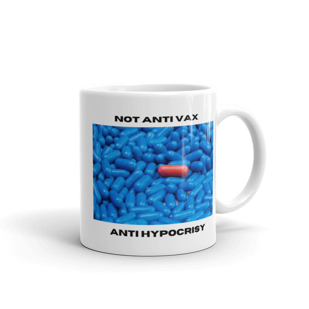 White glossy mug - Antihypocrisy
