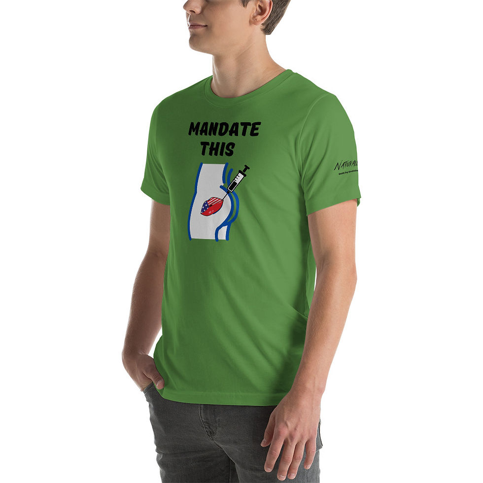 Thumbnail: Short-Sleeve Unisex T-Shirt S/M - Mandate This Black Print