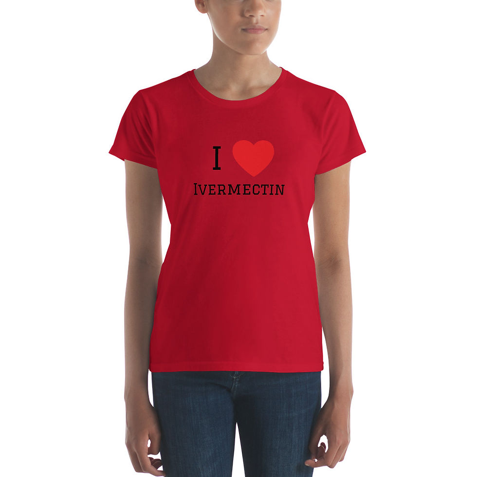 Thumbnail: Women's short sleeve t-shirt - I Heart Ivermectin