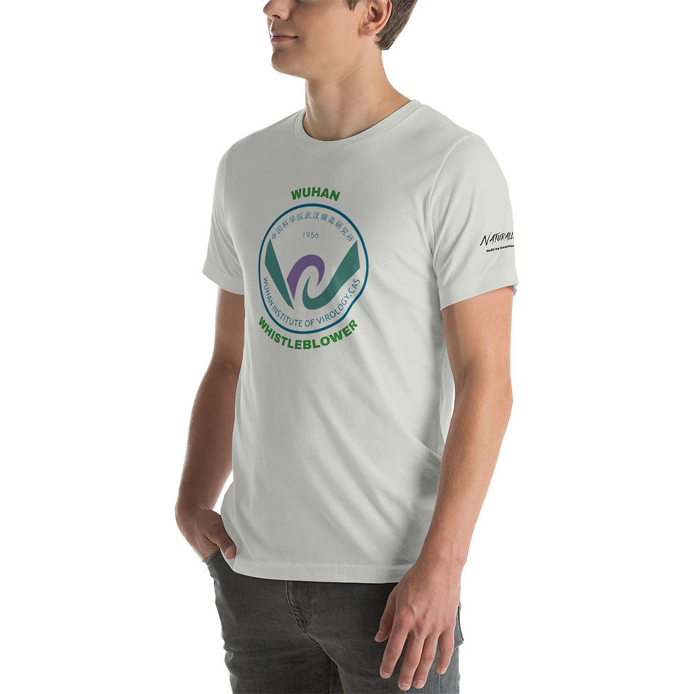 Thumbnail: Short-Sleeve Unisex T-Shirt -L/XL/2XL Wuhan Whistleblower Black Print