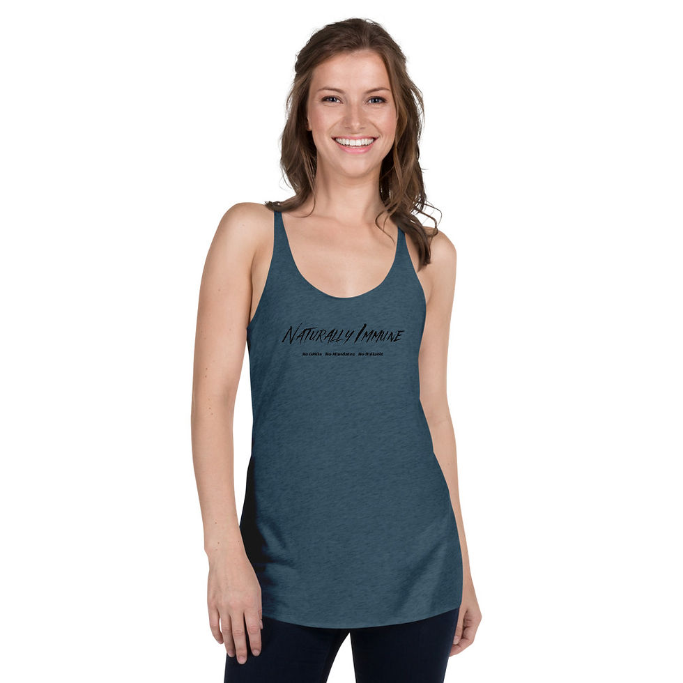 Thumbnail: Women's Racerback Tank - Naturally Immune No GMO