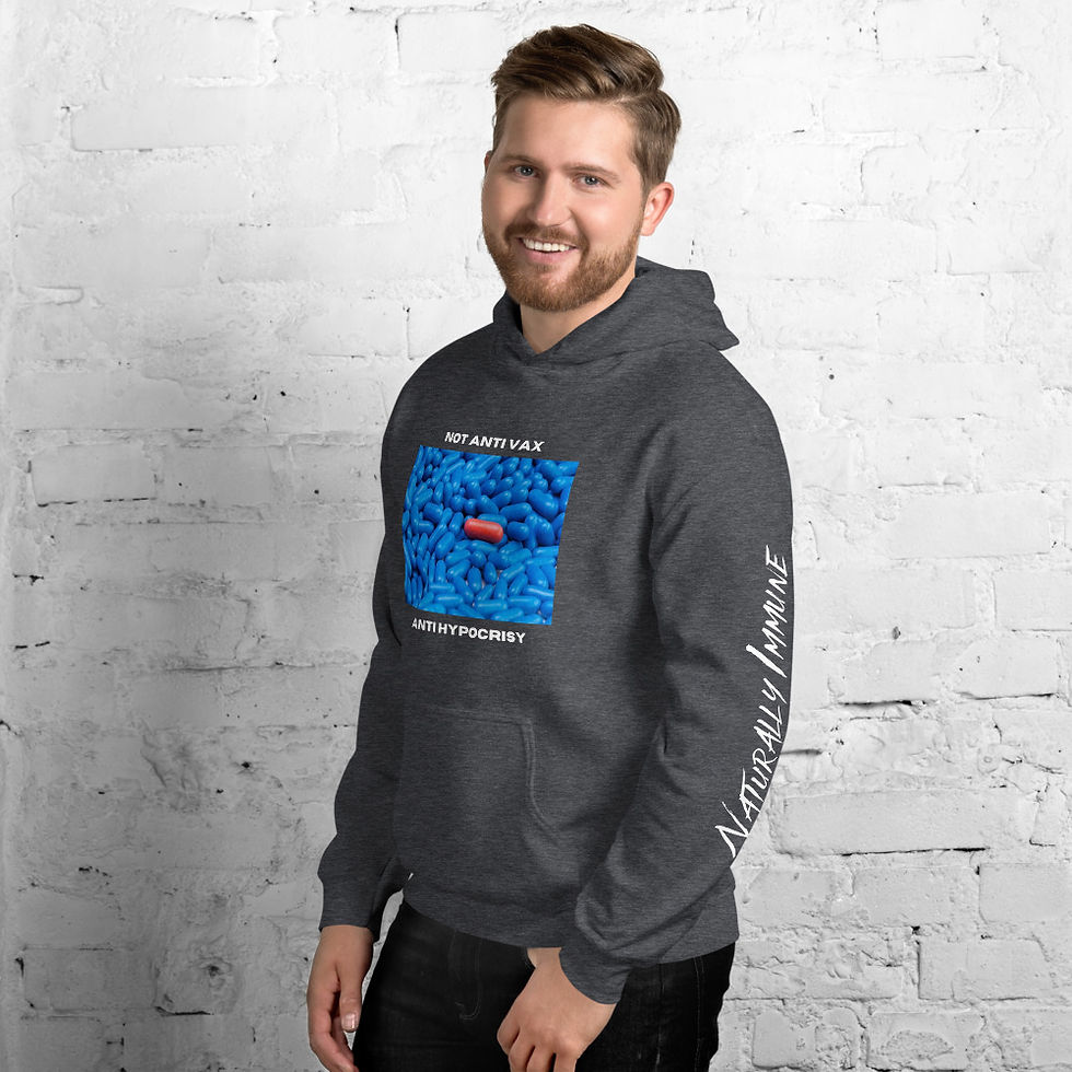 Thumbnail: Unisex Hoodie - Antihypocrisy White Print